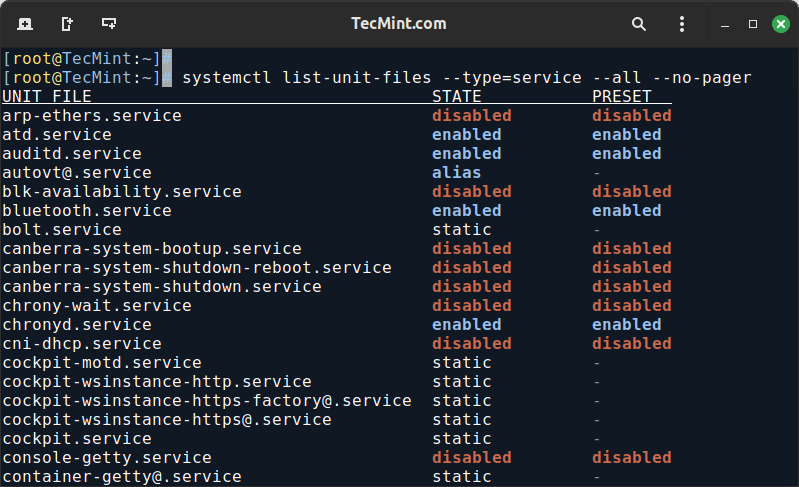 Identifying Unnecessary Services