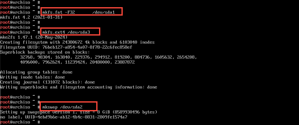 Format Partitions