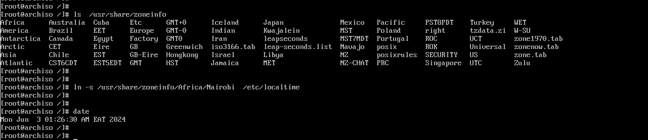 Set System Timezone