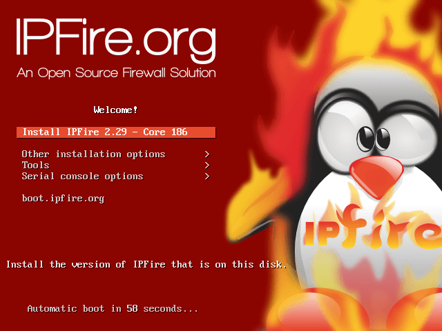 Install IPFire