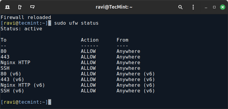 Open Nginx Ports