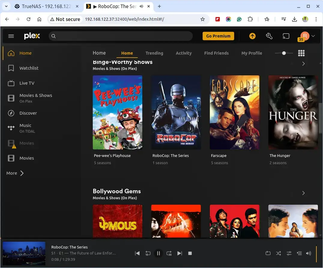 Plex Media Server Streaming