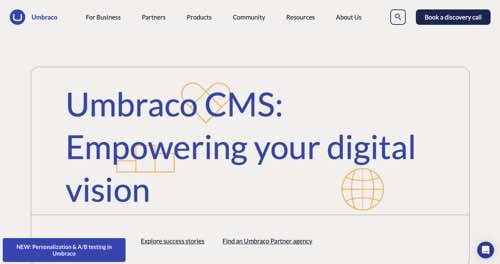 Home page of Umbraco