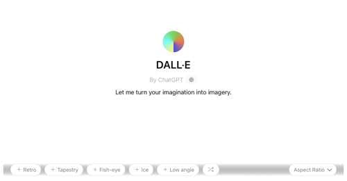 Screenshot of "DALL-E" thumbnail image on GPT Store