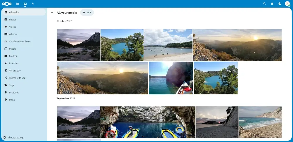 NextCloud Photos App