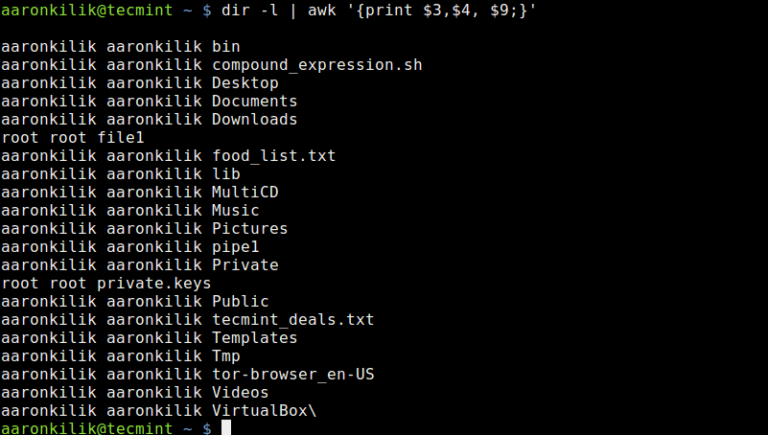 How to Filter Command Output Using Awk and STDIN