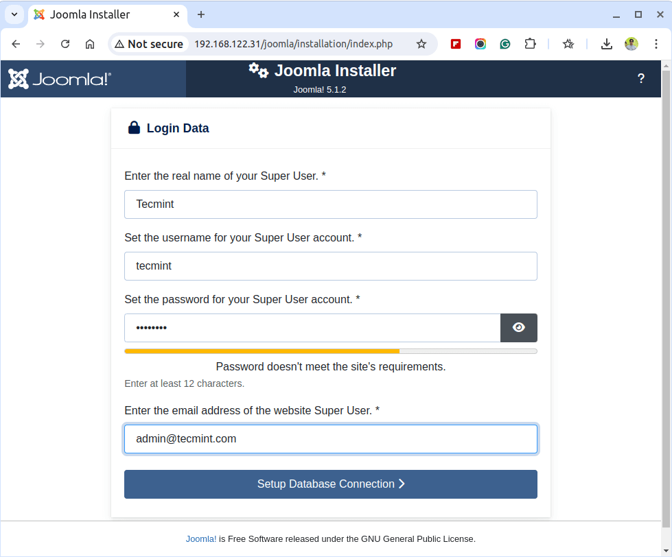 Joomla Admin Login