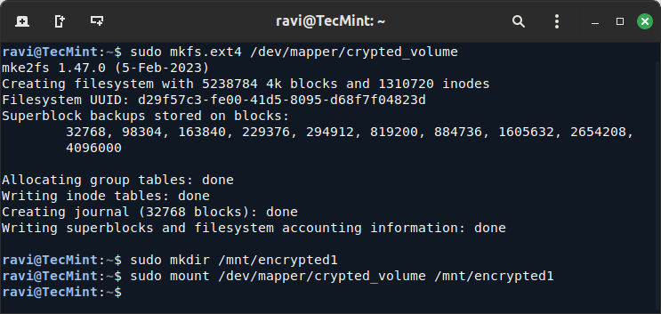 Enable Encrypted First Partition