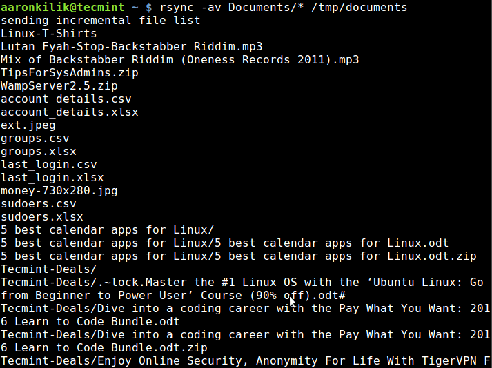 Rsync: Synchronize New or Modified Files in Linux