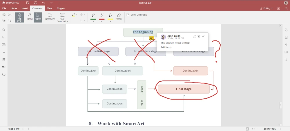 Drawing in ONLYOFFICE Docs