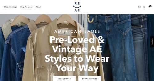 Home page of RE/AE by American Eagle