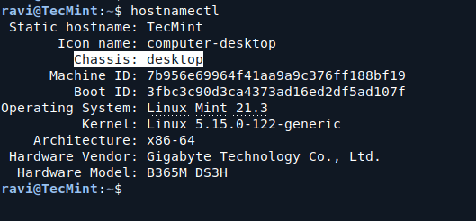 Check Chassis Type in Linux