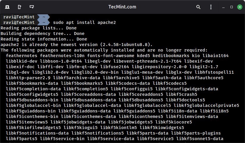 Install Apache on Ubuntu