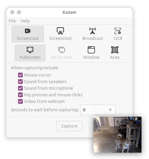 Kazam2 - Linux Screen Recorder