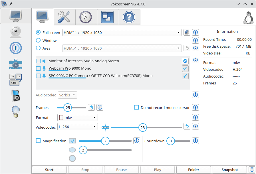 VokoscreenNG - Screencast Creator for Linux