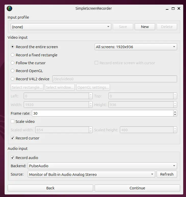 Simple Screen Recorder