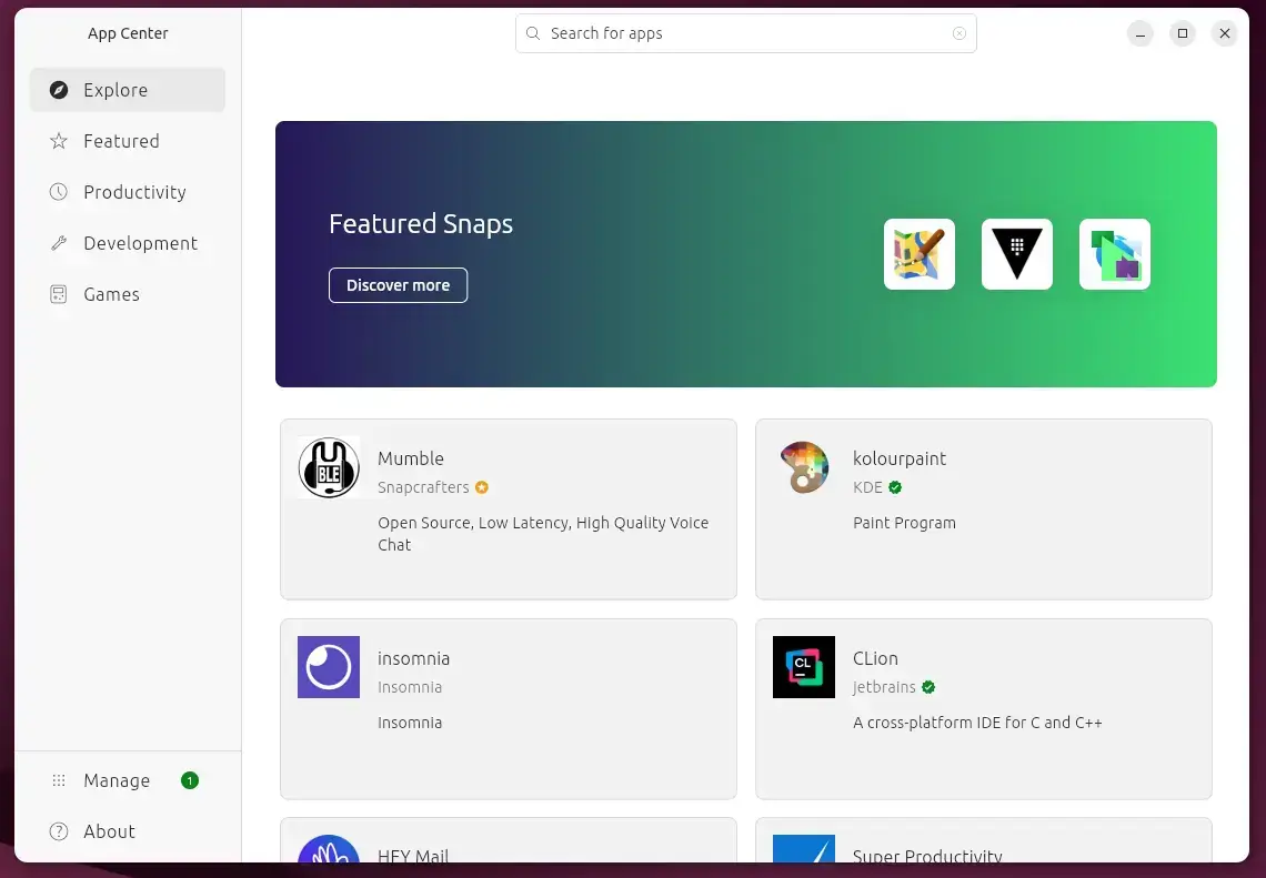 Ubuntu Software Center 