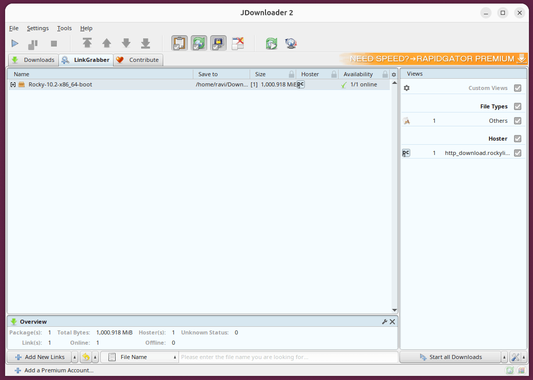 JDownloader - Download Management Tool