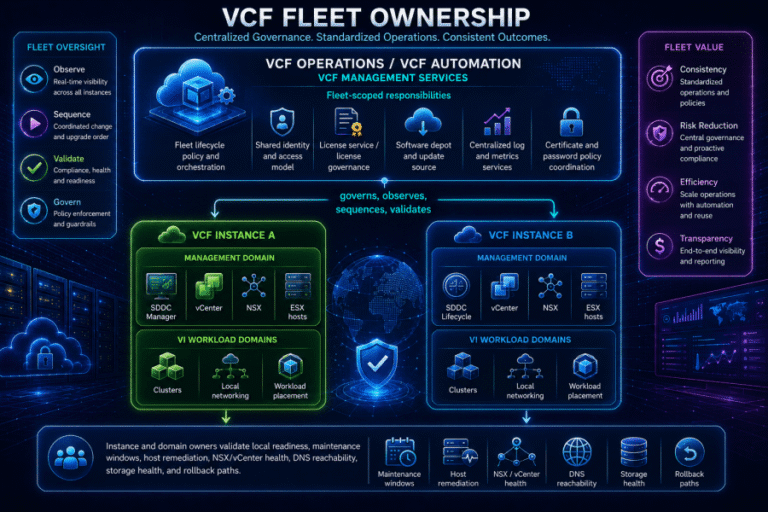 VCF 5.2.x to 9.1: The Fleet vs Instance Ownership Model