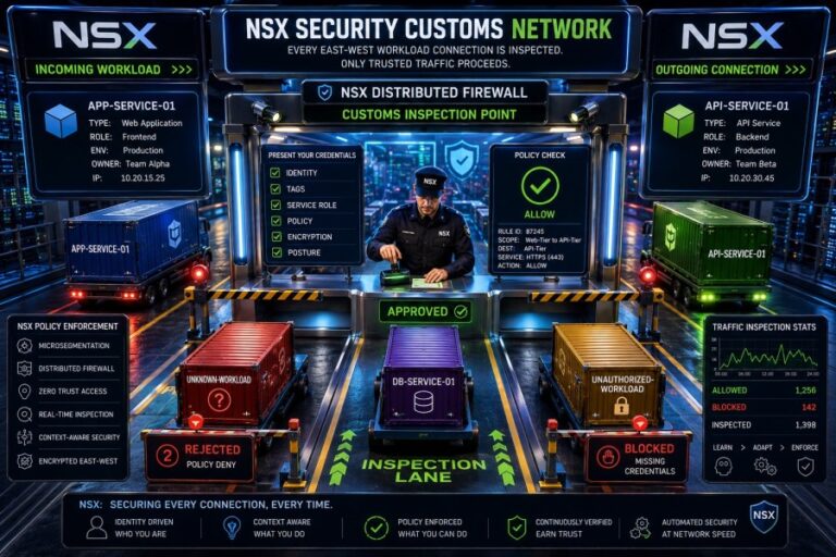 NSX Distributed Firewall as a Security Customs Network: A Practical Mental Model for East-West Zero Trust