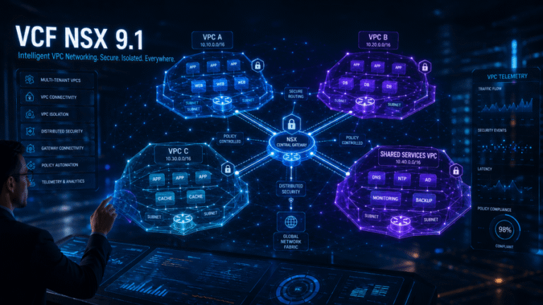 VCF NSX 9.1 VPC Networking: Secure, Isolated Private Cloud Enclaves